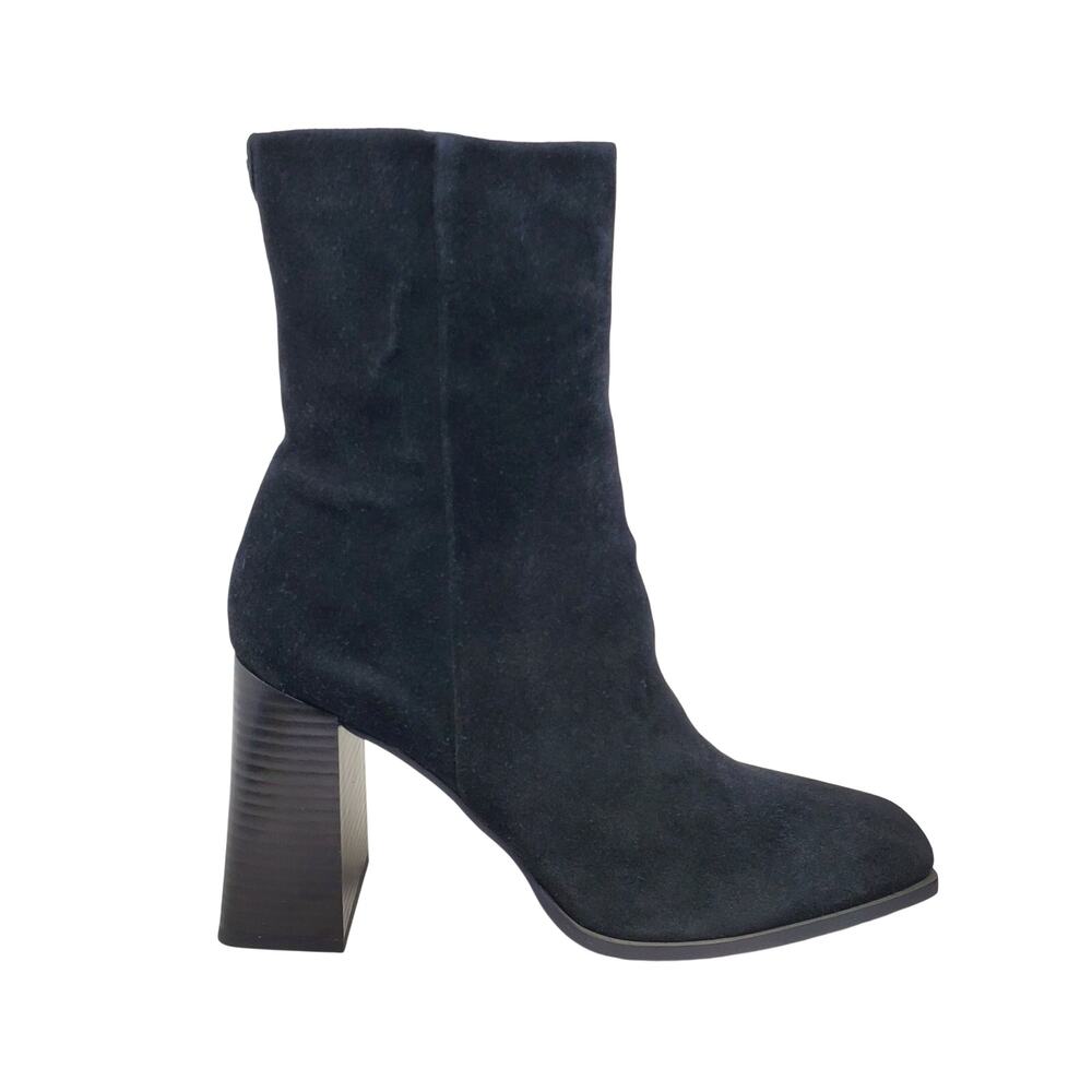 Sam Edelman Ivette Fashion Ankle Boots Black Suede Leather I3314L1001 Size 11 M